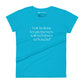 T-shirt à Manches Courtes Ajusté pour Femmes  (Soit tu tiens tes promesses, soit tu fermes ta bouche!)