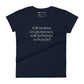 T-shirt à Manches Courtes Ajusté pour Femmes  (Soit tu tiens tes promesses, soit tu fermes ta bouche!)