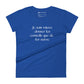 T-shirt à Manches Courtes Ajusté pour Femmes (Je sais mieux donner les conseils que de les suivre)