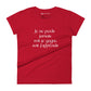 T-shirt à Manches Courtes Ajusté pour Femmes (Je ne perds jamais, soit je gagne, soit j'apprends)