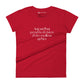 T-shirt à Manches Courtes Ajusté pour Femmes (Aujourd'hui, prend la décision d'être meilleur qu'hier)